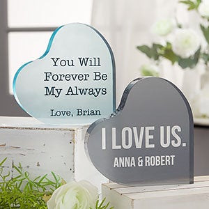 Romantic Expressions Personalized Colored Heart Keepsake - 22386
