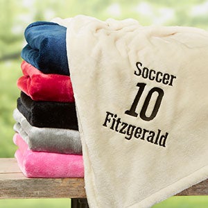 Sports Personalized 50x60 Beige Fleece Blanket - 22428-B