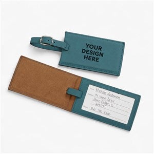 Personalized Logo Bag Tag: Teal - 22464