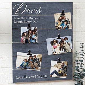 Family Memories 16x20 Shiplap Photo Clip Frame - 22470-16x20