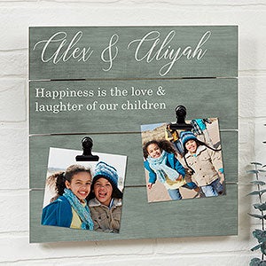 Family Memories 12x12 Shiplap Photo Clip Frame - 22470-12x12