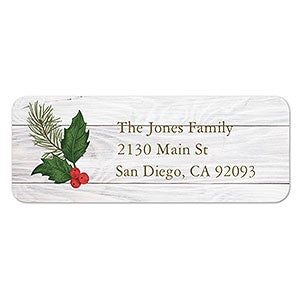 Merry Christmas Botanical Address Labels - 22476