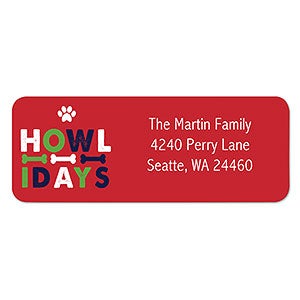 Happy Howlidays Address Labels - 22484