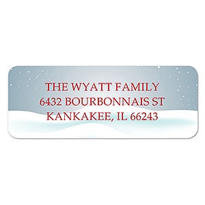 Christmas Snow Address Labels - 22488