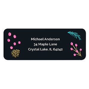 Neon Chalkboard Address Labels - 22507