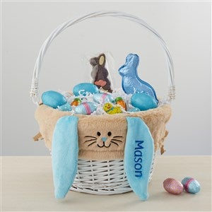 Personalized Tan Bunny Easter Basket - 22546-WB