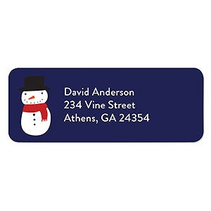 Snowman Return Address Labels - 22557