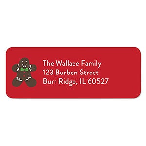 Gingerbread Return Address Labels - 22559