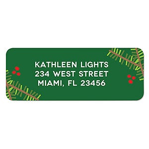 Holly Return Address Labels - 22561