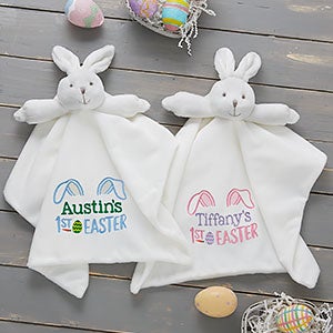 Babys First Easter Personalized Bunny Security Blanket - 22578