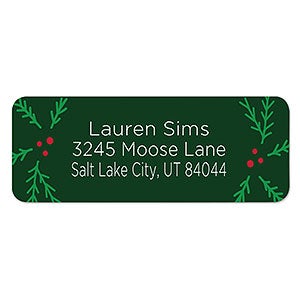 Lettered Christmas Address Labels - 22594