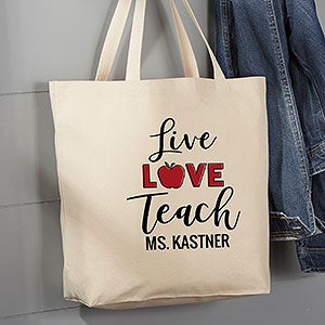 Live Love Teach Large Teacher Tote Bag - 22608-L
