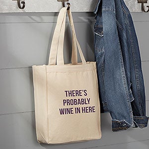 Expressions Personalized Small Canvas Tote Bag - 22615-S