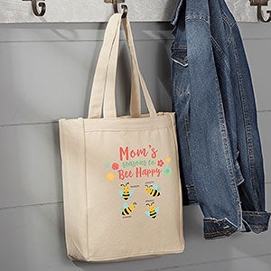 Bee Happy Small Canvas Tote Bags - 22621-S