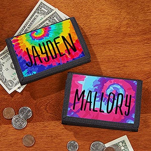 Tie-Dye Fun Personalized Kids Wallet - 22643