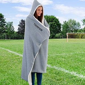 Personalized Hooded Sweatshirt Blanket - 22651