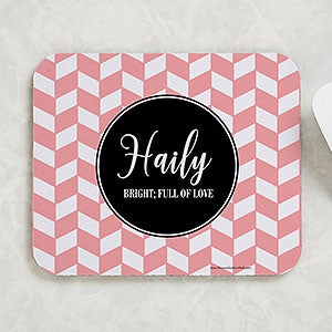 Name Meaning Personalized Mouse Pad - 22660