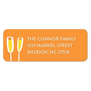 Champagne Brunch Return Address Labels - 22719