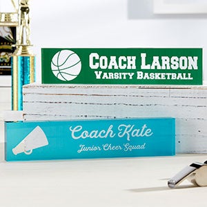 Favorite Coach Personalized Acrylic Name Plate - 22728