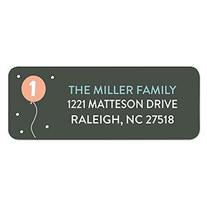 Wild One Birthday Return Address Labels - 22766