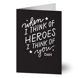 Heroes Fathers Day Greeting Card - 22775