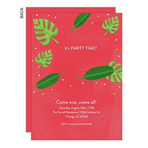 Palm Leaf Party Invitation - 22779