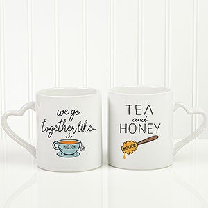 We Go Together Like Tea & Honey Personalized Coffee Mug Set - 22808