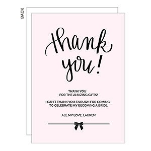 Hand Lettered Bachelorette Thank You Cards - 22811