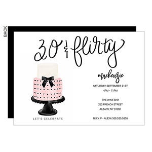 Thirty & Flirty Party Invitation - 22826