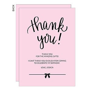 Birthday Girl Thank You Cards - 22830