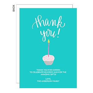 One is Fun Cupcake Thank You Cards - 22840