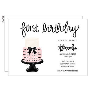 First Birthday Cake Party Invitation - 22842