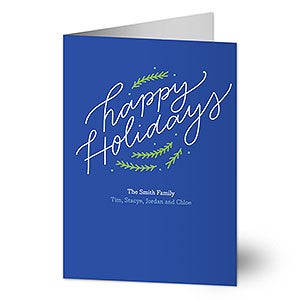Script Happy Holidays Card - 22844