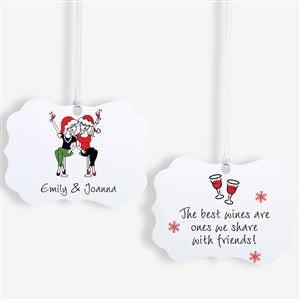 Best Friend Wine Lover philoSophies® Personalized Ornament - 22857