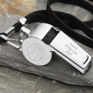 Engraved Coach Stainless Steel Whistle - 22869