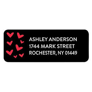 Love Hearts Address Labels - 22892