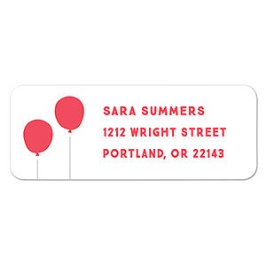 Party Balloons Address Labels - 22923
