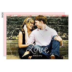 Hand Lettered Love Photo Card - 22945