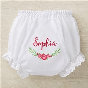 Floral Embroidered Diaper Cover - 22997