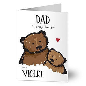 Dad Bear Valentines Day Greeting Card - 23012