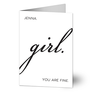 Girl. Valentine's Day Greeting Card - 23014