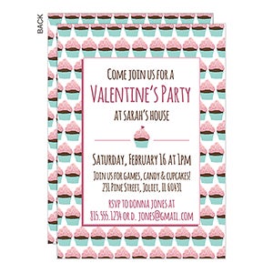 Cupcake Valentine's Day Party Invitation - 23028