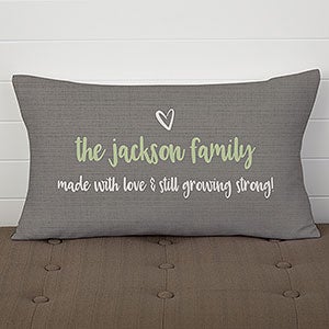 Family Tree Of Life Personalized Lumbar Velvet Throw Pillow - 23082-LBV