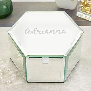 Classic Celebrations Personalized Mirrored Jewelry Box - 23090