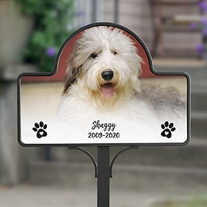 Pet Photo Memorial Personalized Magnetic Garden Sign - 23108