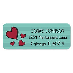 Beary Fun Heart Return Address Labels - 23119