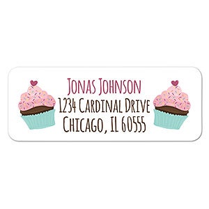 Cupcake Return Address Labels - 23120