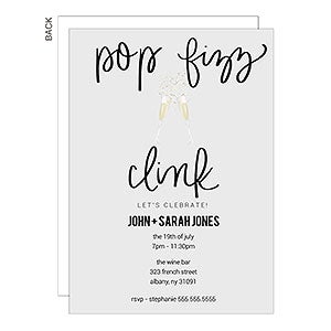 Pop Fizz Clink Shower Party Invitation - 23140