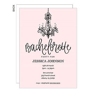 Chandelier Bachelorette Party Invitation - 23144