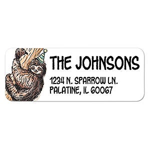 Sloth Return Address Labels - 23153